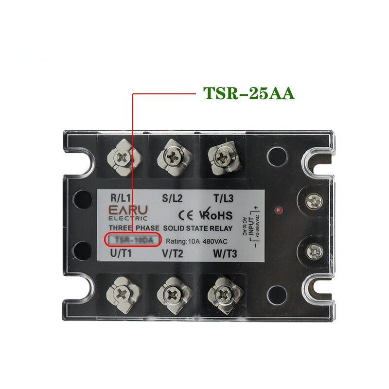 TSR  SSR-10AA 25A 40A 60A 80A Three Phase SSR Solid State Relay AC Control AC 480V on Sale