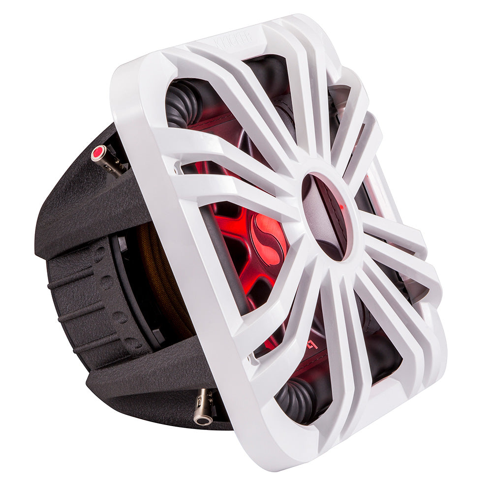 KICKER 10″ Square Subwoofer Grille f/11S10L7  44L7S10 – White, LED Lighting [11L710GLW] Online
