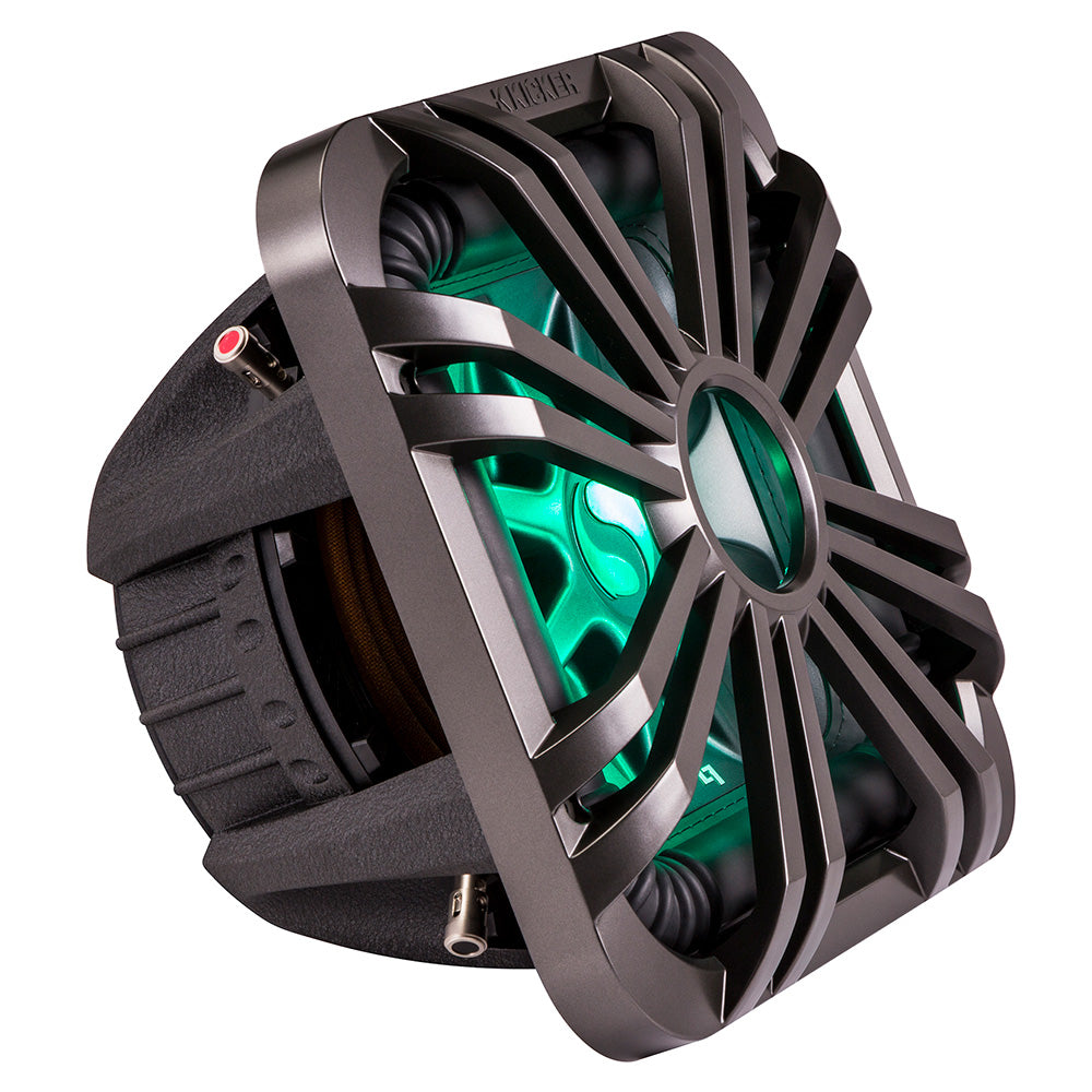 KICKER 12″ Square Subwoofer Grille f/11S12L7  44L7S12 – Charcoal, LED Lighting [11L712GLC] Supply