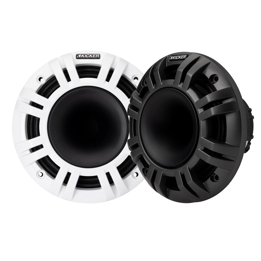 KICKER KMXL65 6.5″ Horn Loaded Compression Speakers – 4-Ohm, Charcoal  White [48KMXL654] Sale
