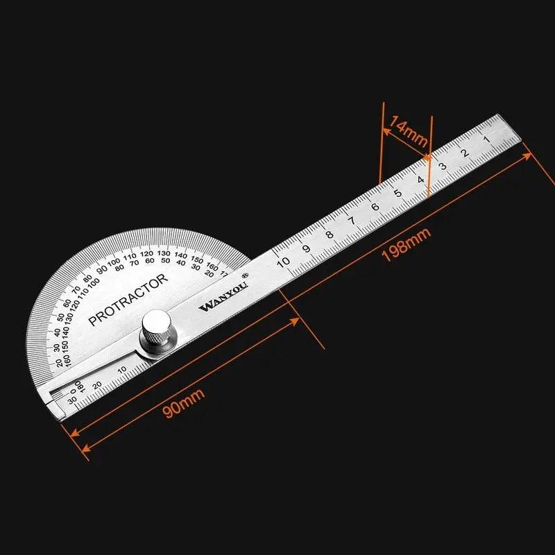 VASTAR- 180 Degree Adjustable Protractor| Stainless Steel Online Sale