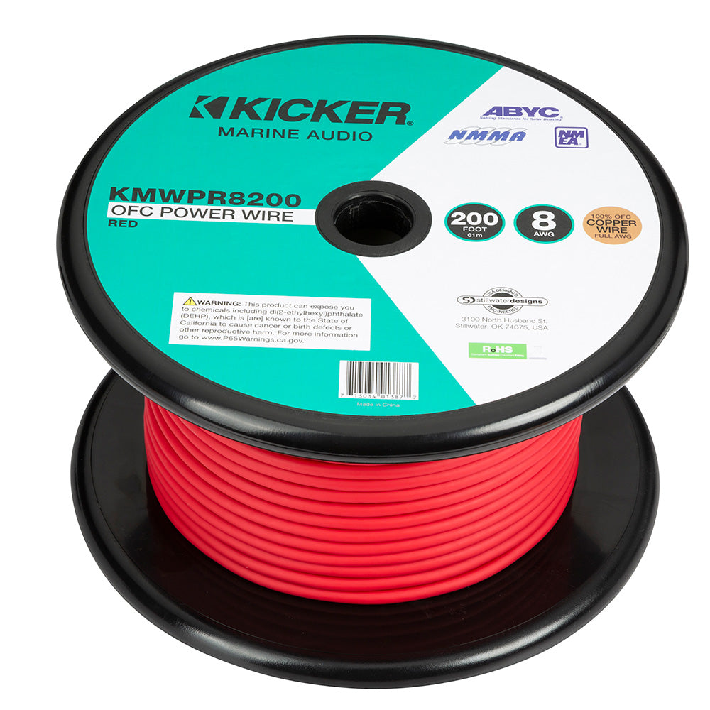 KICKER KMWPR8200 200′ 8AWG Power Wire – Red [47KMWPR8200] Hot on Sale