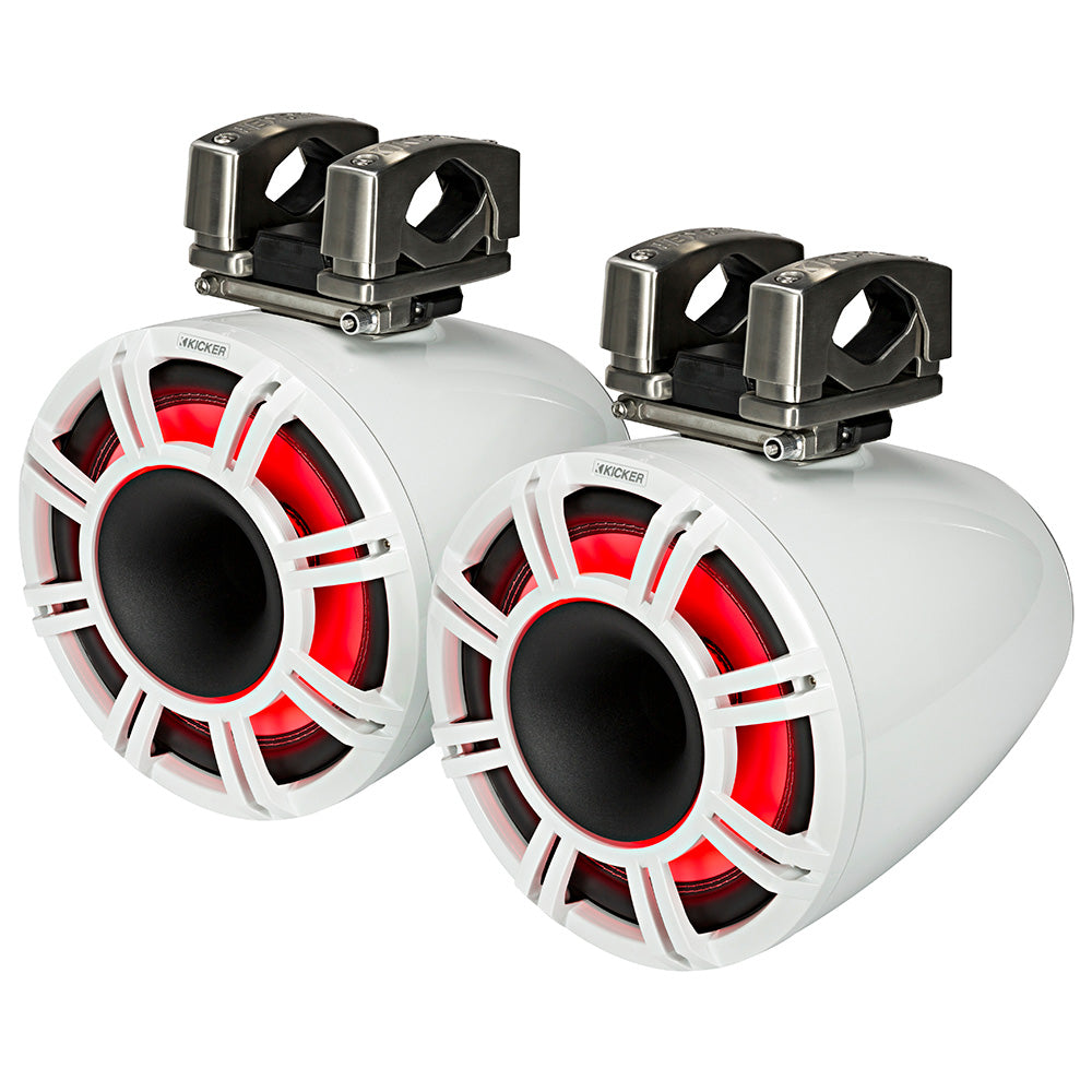 KICKER KMTC11 11″ Horn Loaded Tower System – 4-Ohm, White [44KMTC114W] Fashion