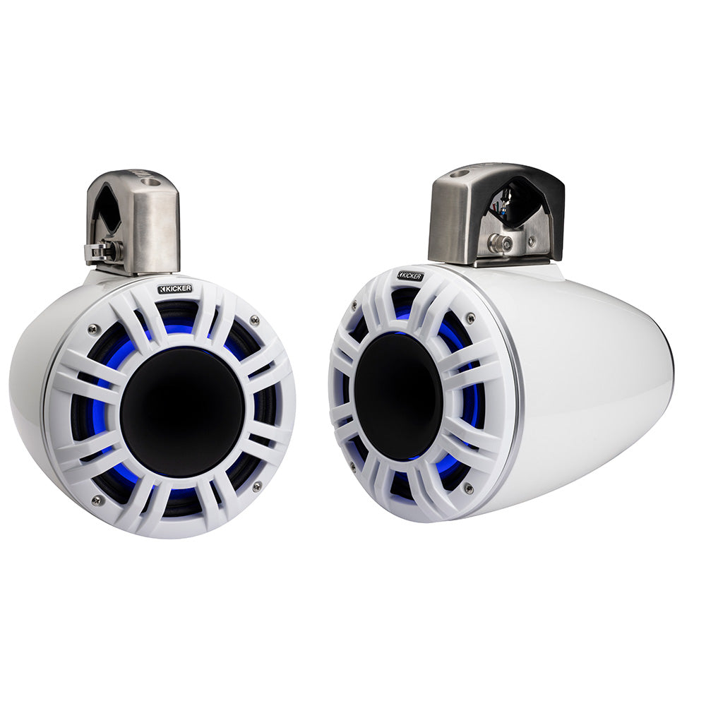 KICKER KMTCXL8 8″ LED Horn Loaded Compression Driver Tower System – White [51KMTCXL8W] Fashion
