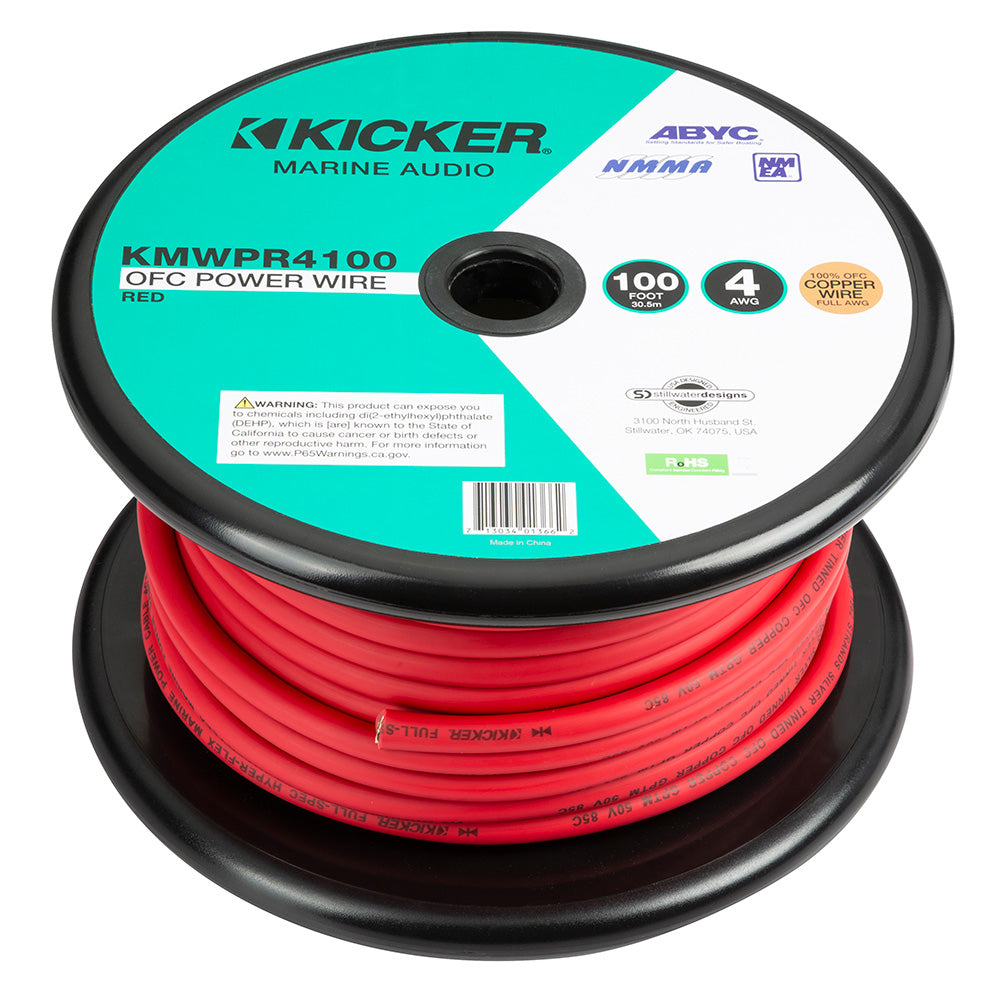 KICKER KMWPR4100 100′ 4AWG Power Wire – Red [47KMWPR4100] Online