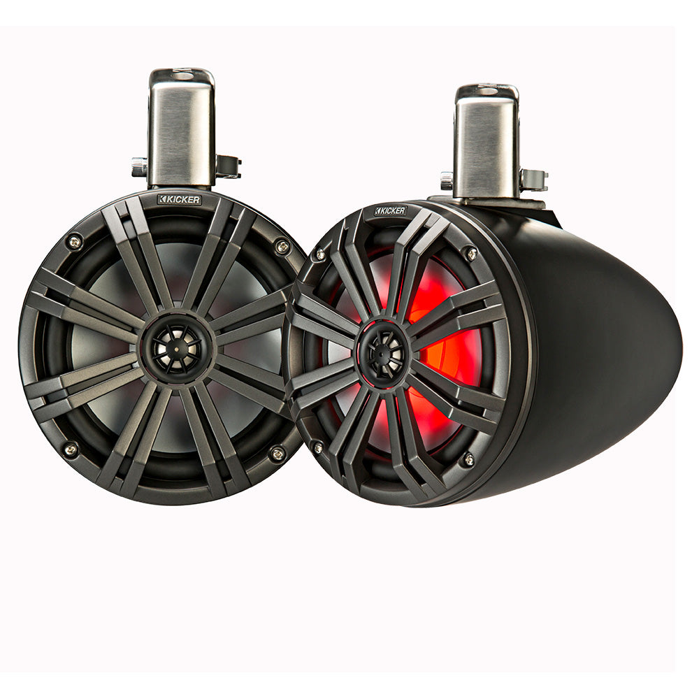 KICKER KMTC8 8″ LED Coaxial Tower System – Black w/Charcoal Grille [45KMTC8] Online