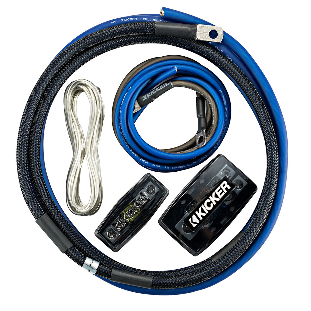 KICKER PKD4 4AWG Dual Amp Power Kit [46PKD4] Online now