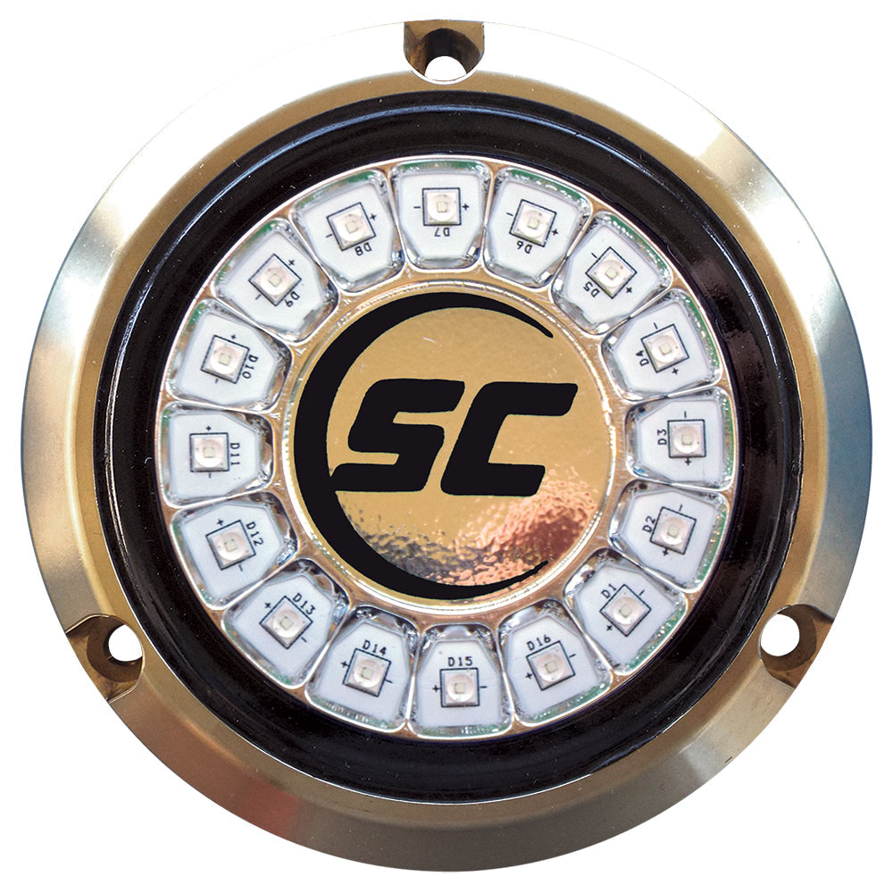 Shadow-Caster Great White Single Color Underwater Light – 16 LEDs – Bronze [SCR-16-GW-BZ-10] Online now