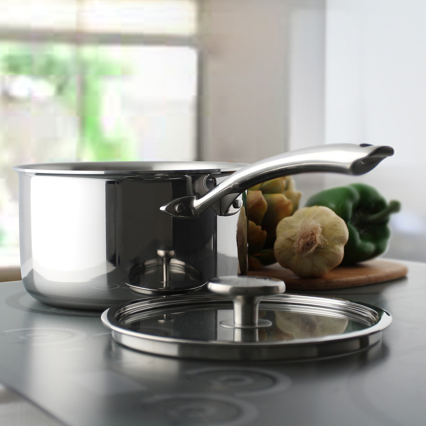 Chantal 3.Clad 2.5 qt. Saucepan w/ Glass Lid Online now