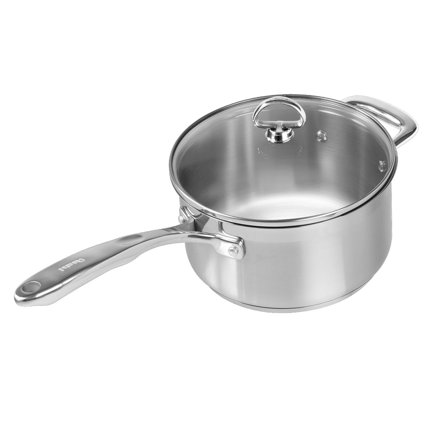Chantal Induction 21 Steel 3.5 qt. Saucepan w/ Glass Lid Online Hot Sale