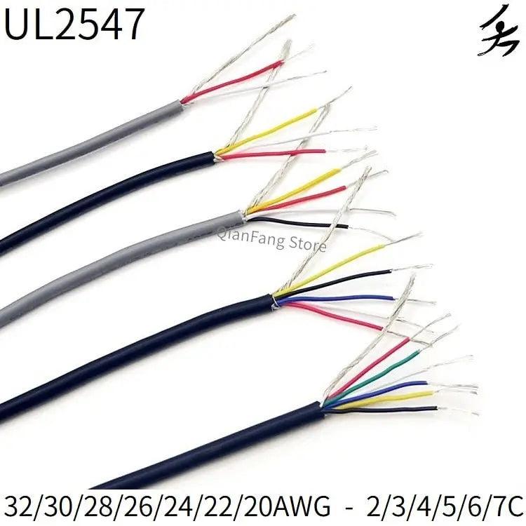 UL2547- 2/5/10M Shielded Wire Signal Cable| 32-20 AWG optional Online Hot Sale