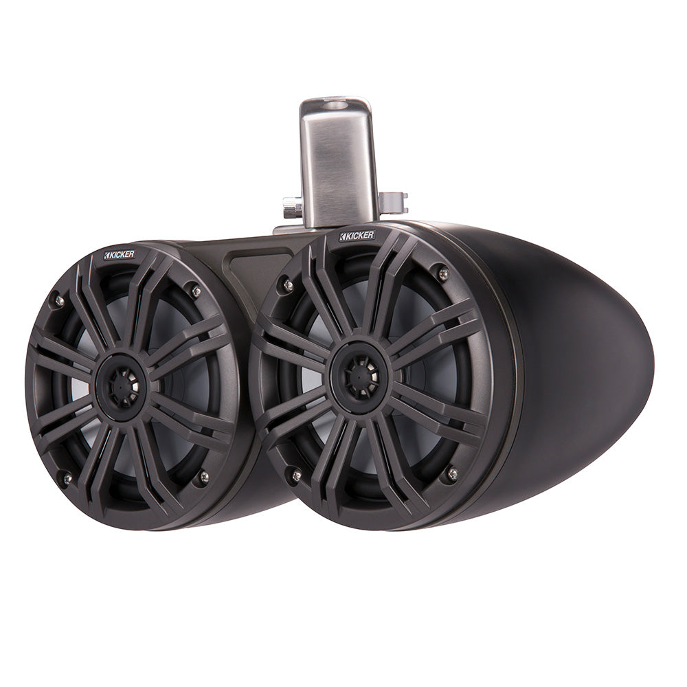 KICKER KMTC65 6.5″ LED Coaxial Dual Tower System – Black w/Charcoal Grille [45KMTDC65] Online Sale