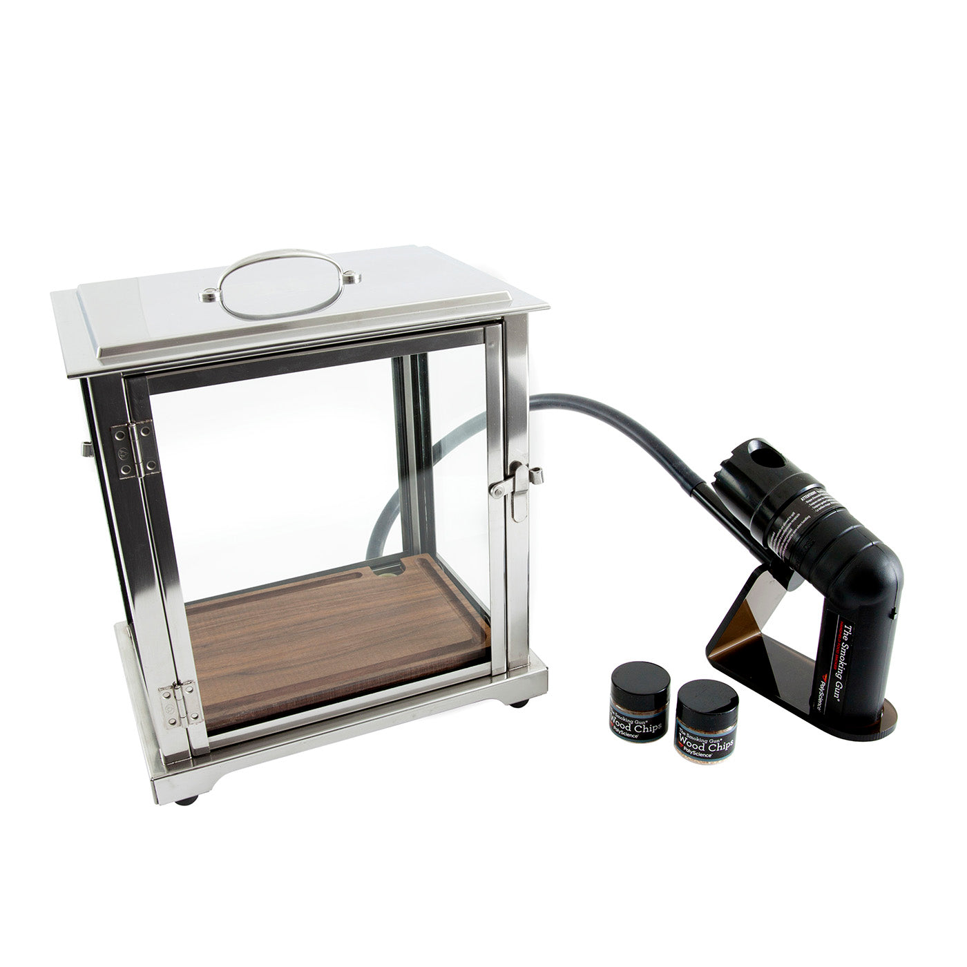 Crafthouse by Fortessa Cocktail Smoking Box w/Handheld Smoker, Stainless Steel Supply