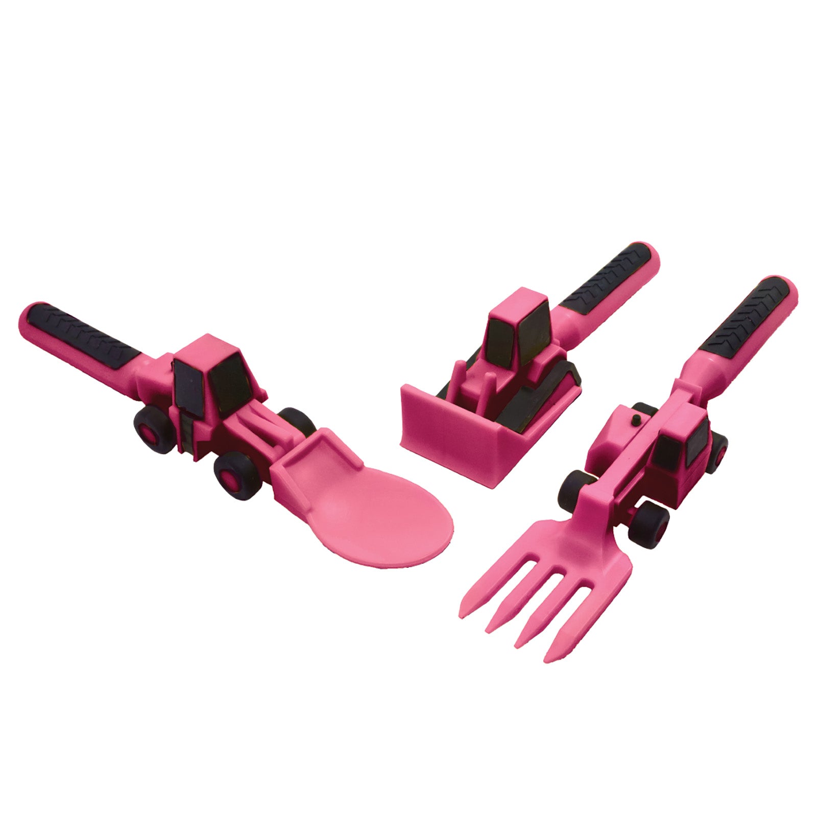 Constructive Eating Set of 3 Construction Eating Utensils for Kids and Toddlers Sale