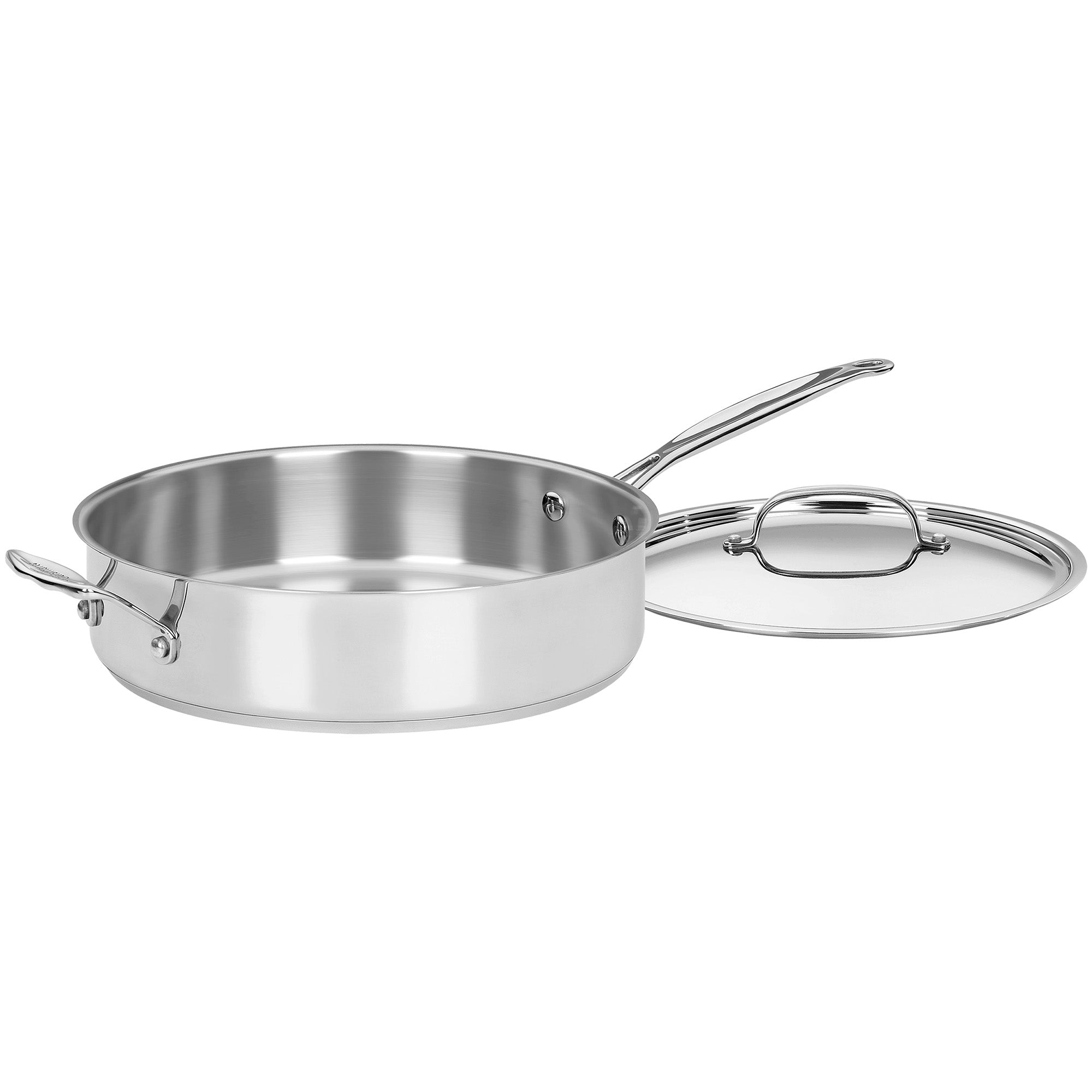 Cuisinart Chef’s Classic Stainless 5.5 Qt. Sauté Pan w/Helper Handle & Cover on Sale