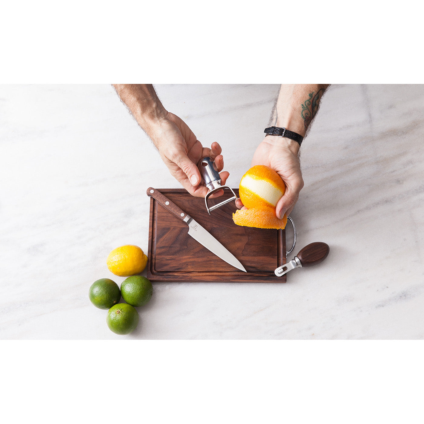 Crafthouse by Fortessa Bar Tool Set, Bar Knife, Bar Board, Peeler, Channel Knife Fashion