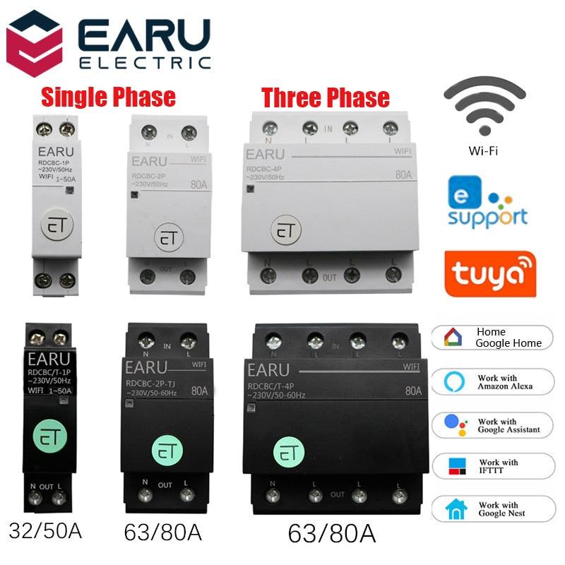 WIFI Circuit Breaker Smart Time Timer Relay Switch Voice Remote Control by Tuya eWeLink APP Smart House Amazon Alexa Google Home Hot on Sale