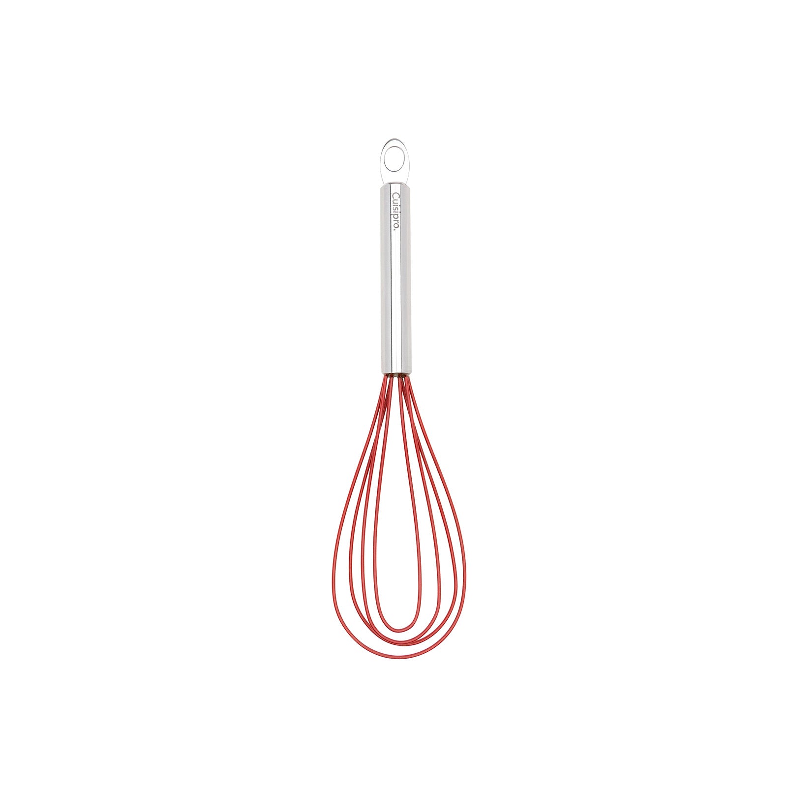 Cuisipro 10 Inch Silicone Flat Whisk, Red Fashion