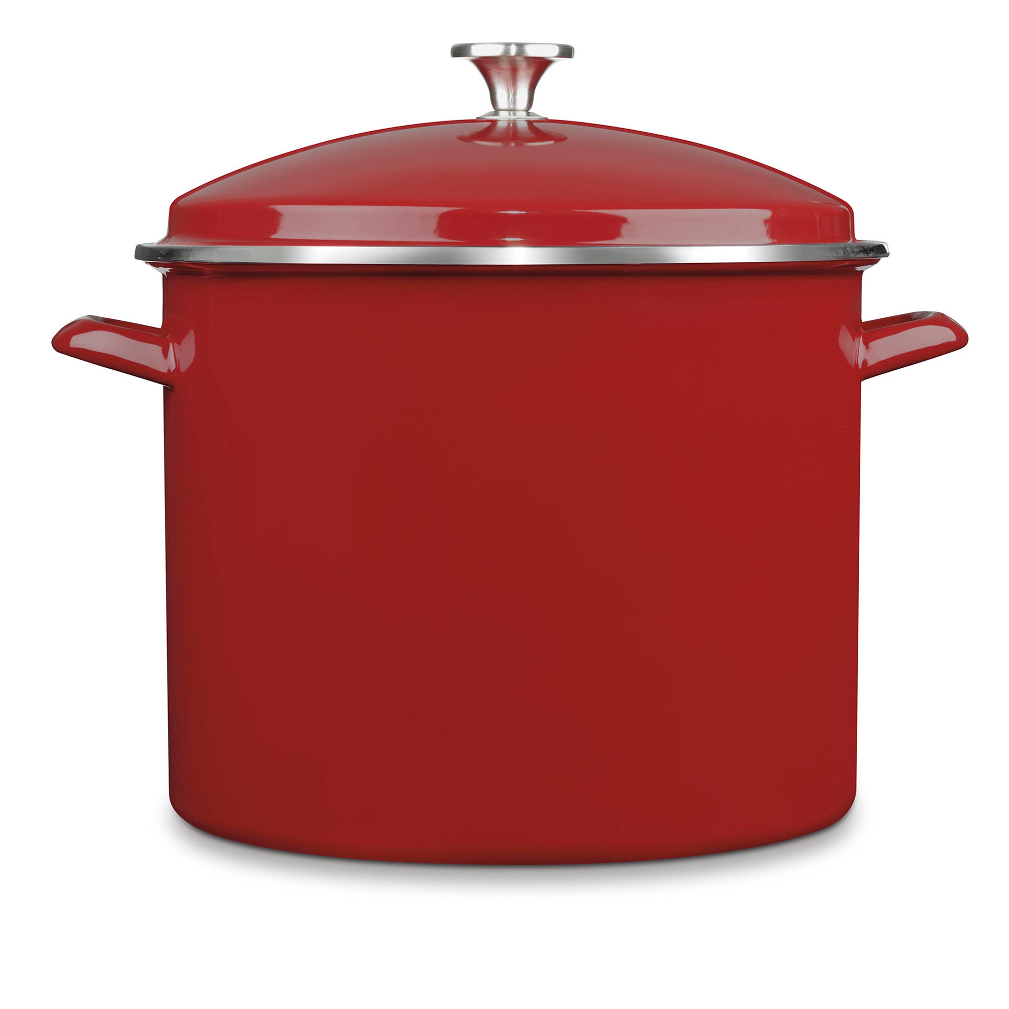 Cuisinart Enamel On Steel 16 Qt. Stockpot w/Cover – Red Supply