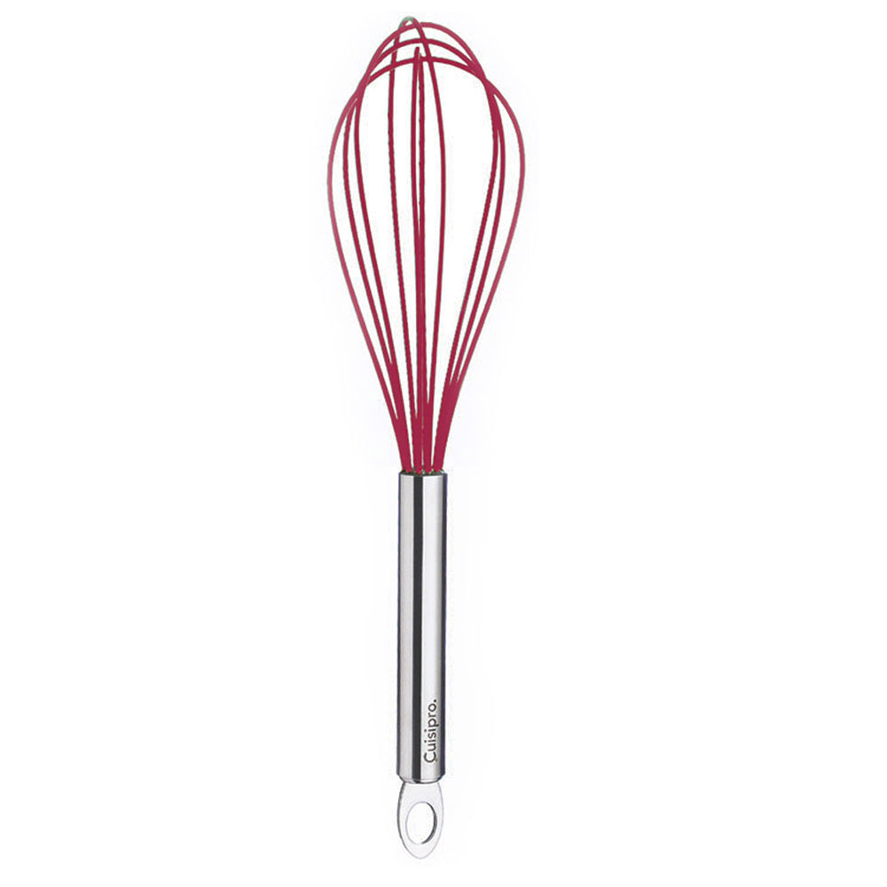 Cuisipro 10 Inch Silicone Egg Whisk, Red Supply