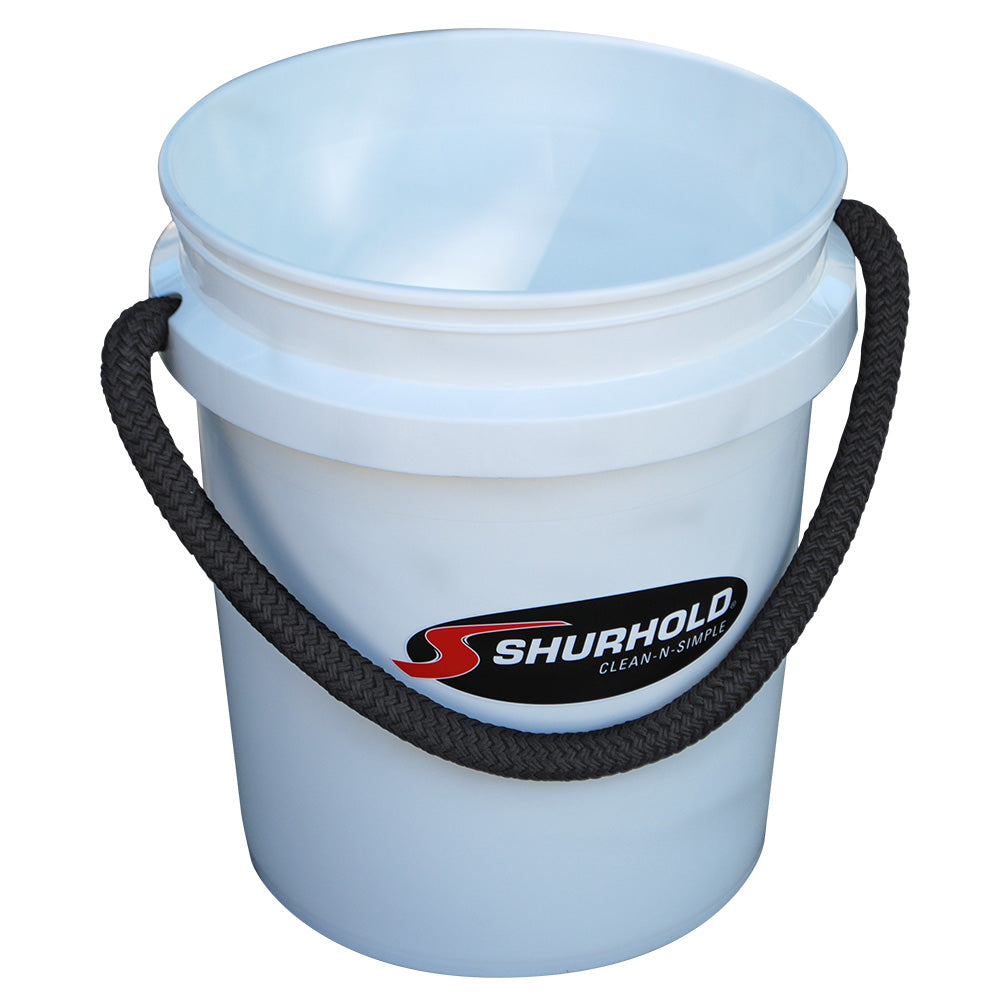 Shurhold Worlds Best Rope Handle Bucket – 5 Gallon – White [2451] Fashion