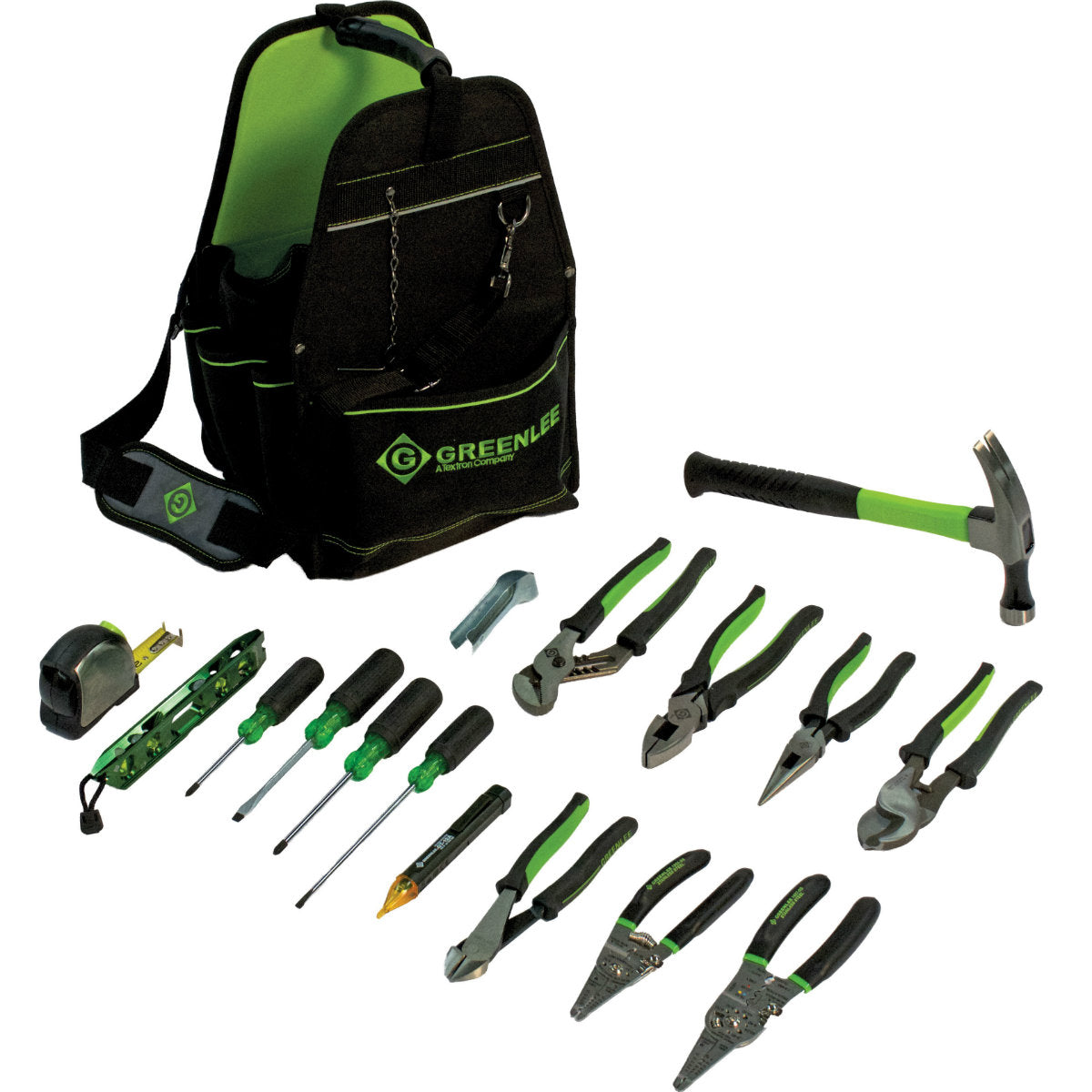 Greenlee 0159-17ELEC 17 Piece 11″ Open Tool Carrier Kit Sale