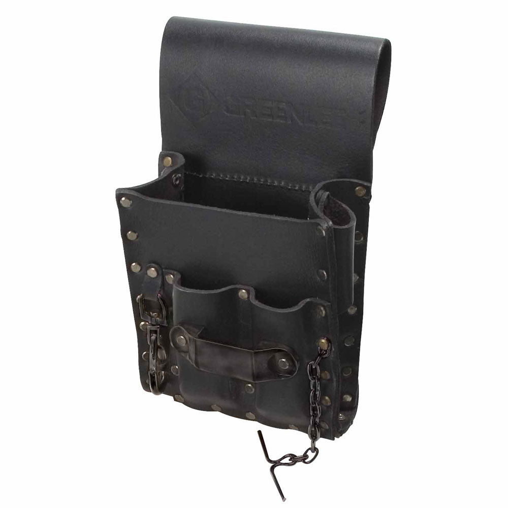 Greenlee 0258-13 5 Pocket Leather Pouch Hot on Sale