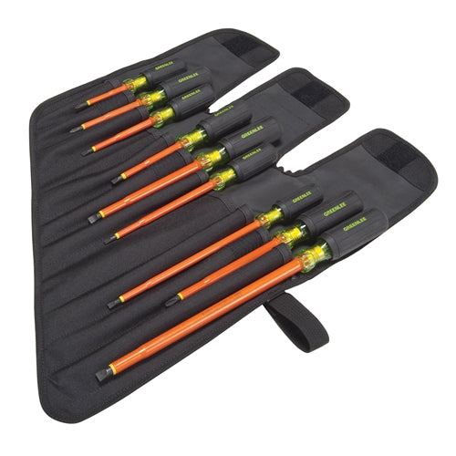 Greenlee 0153-01-INS Insulated 9 Piece Screwdriver set Online Hot Sale