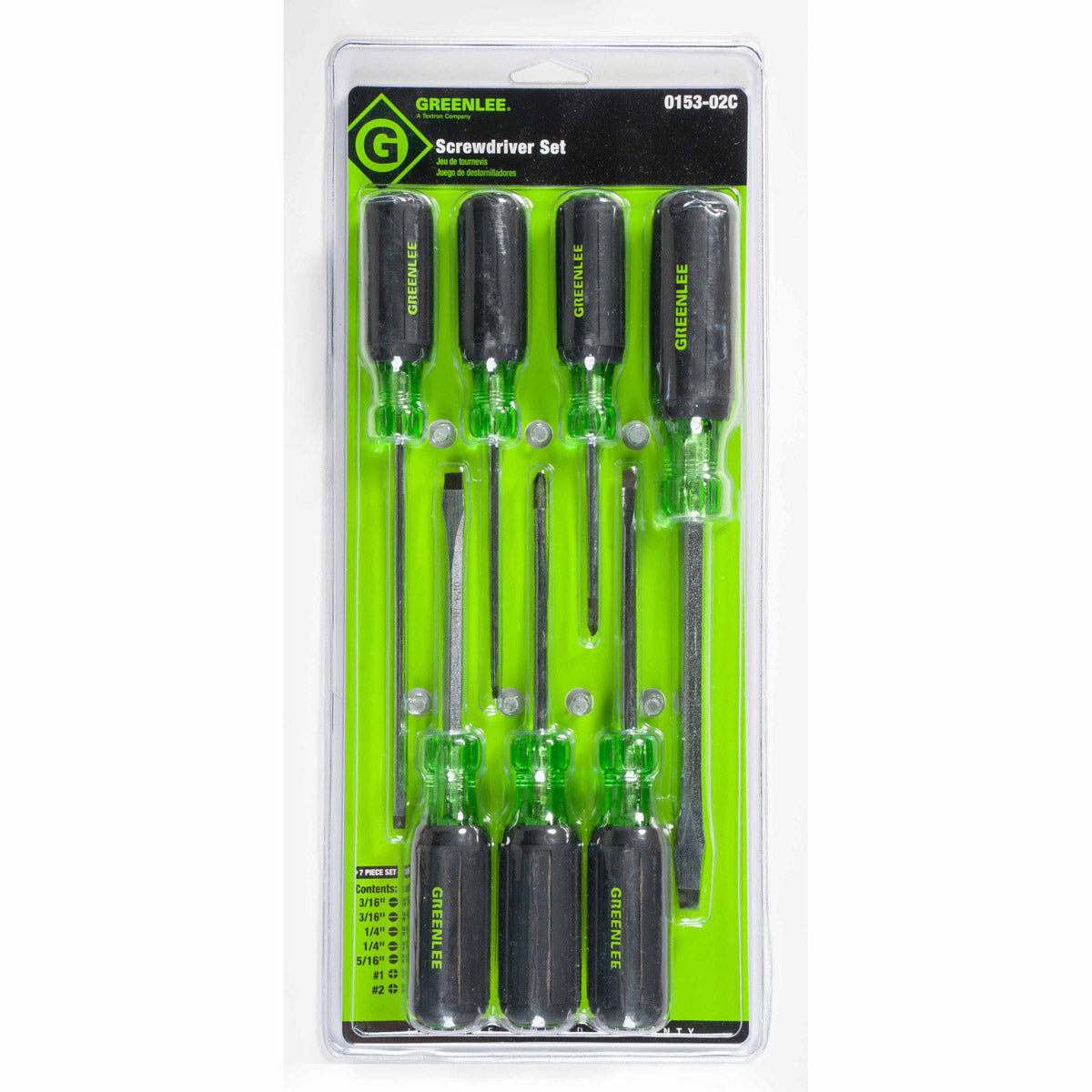 Greenlee 0153-02C 7-Piece Screwdriver Set Online Hot Sale