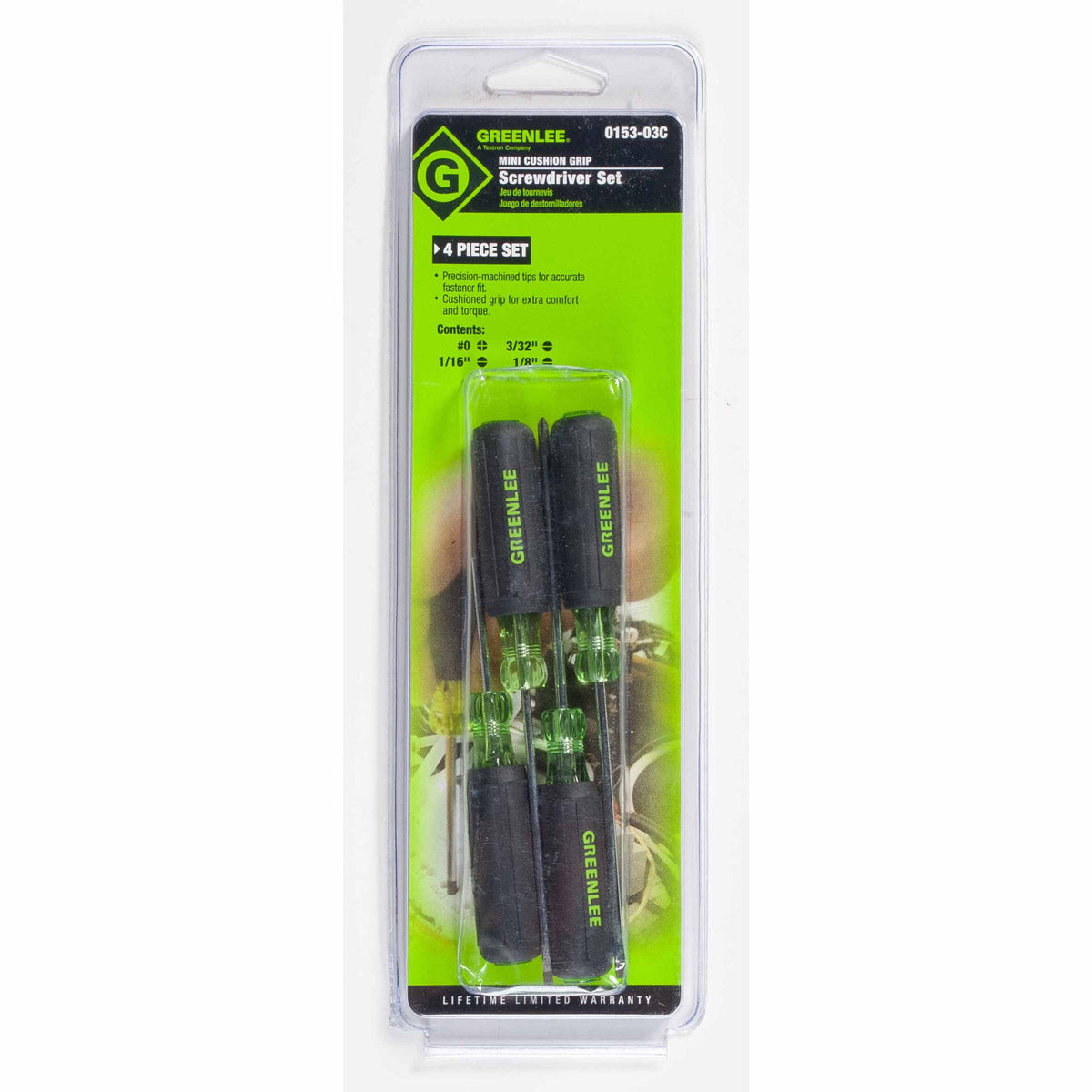Greenlee 0153-03C 4-Pieces Mini-Precision Screwdriver Set on Sale