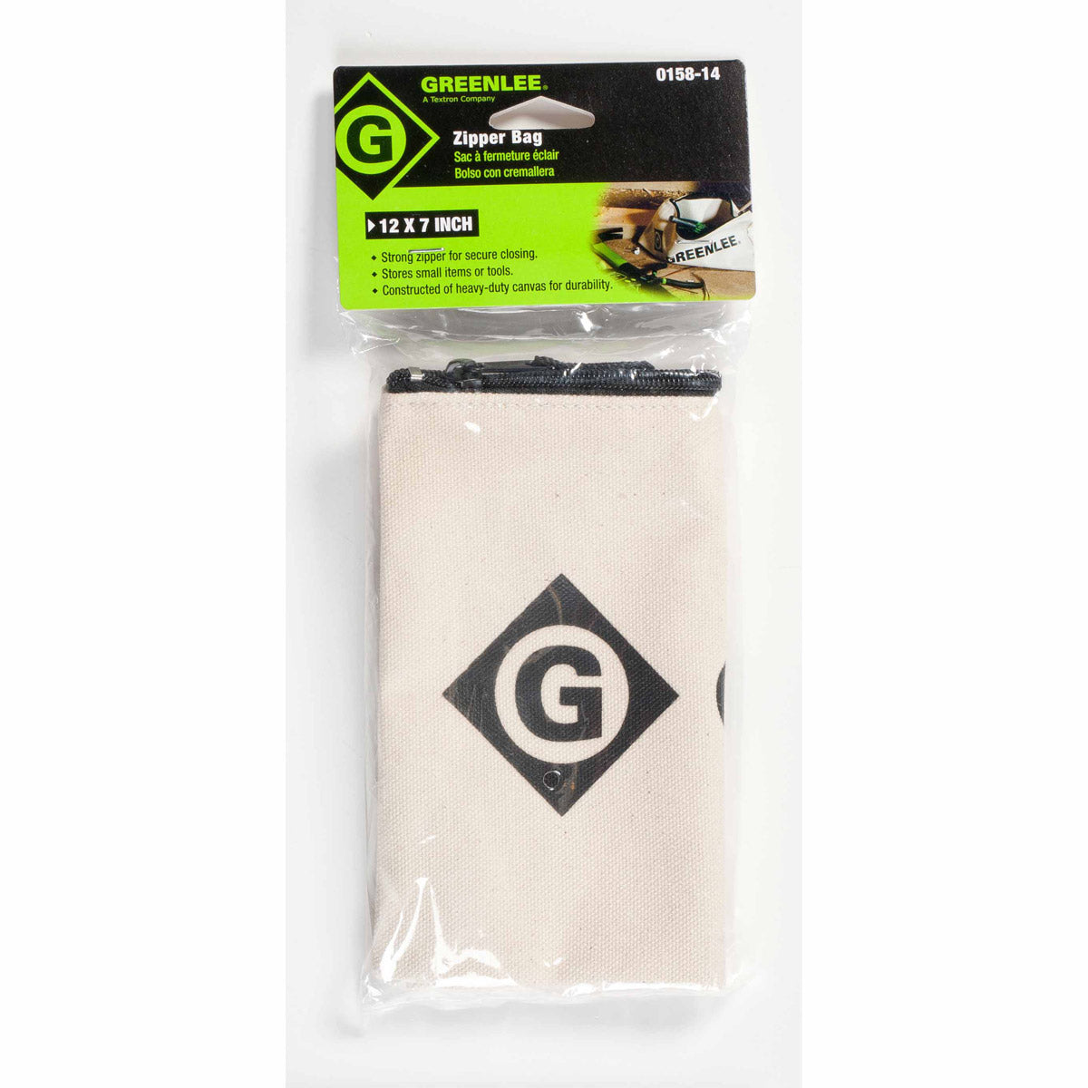 Greenlee 0158-14 Canvas Zipper Bag, Small Online Hot Sale