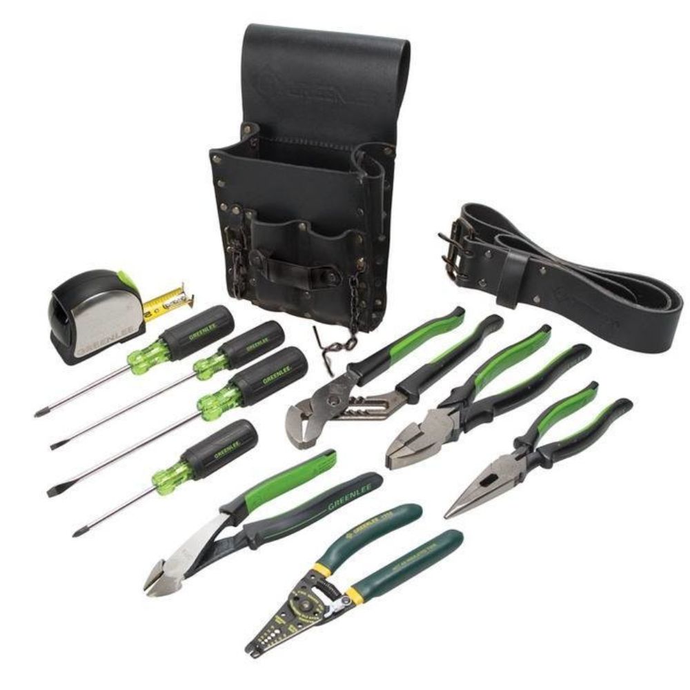 Greenlee 0159-13 Electrician’s Tool Kit – Standard, 12-Piece Fashion