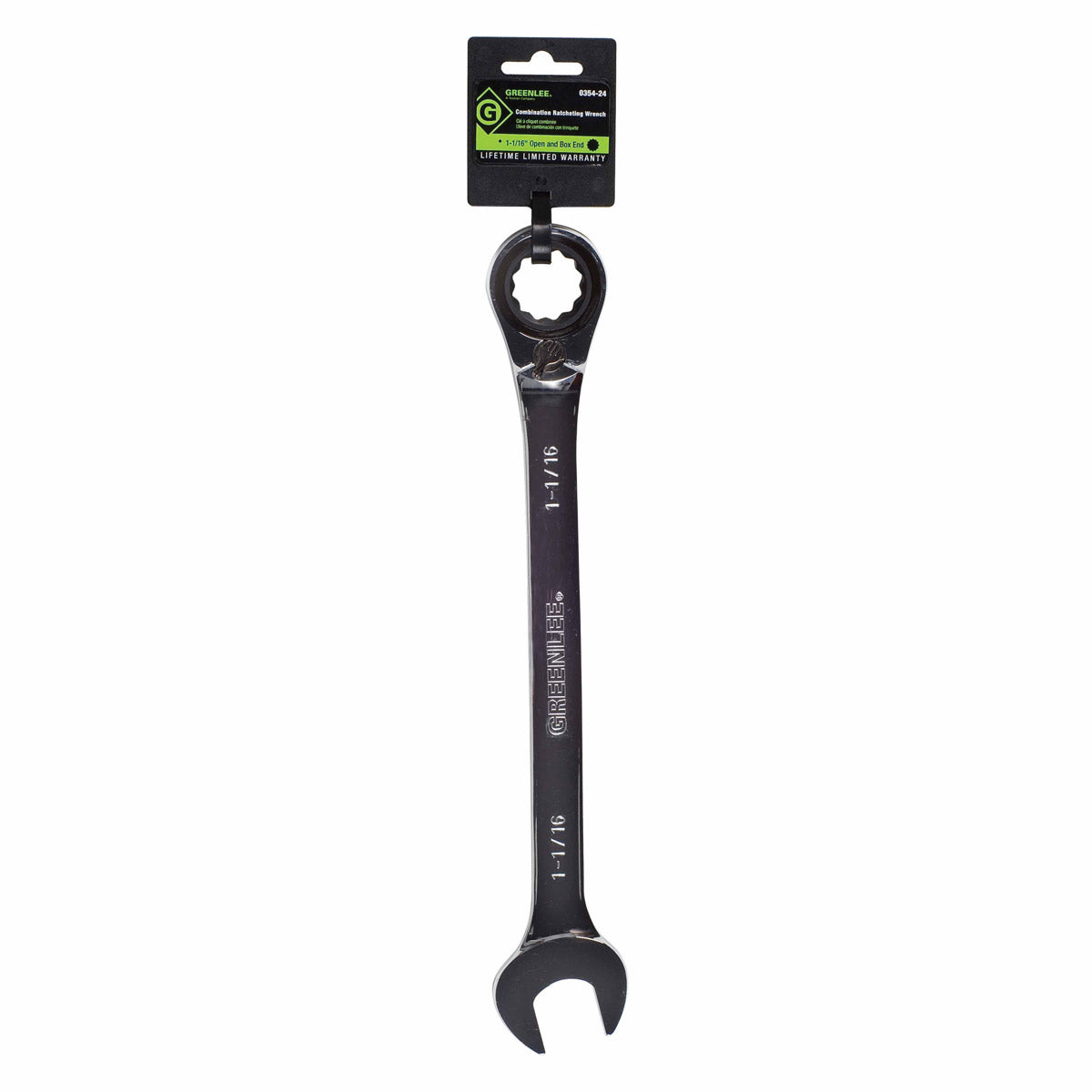 Greenlee 0354-24 1-1/16″ Combination Ratcheting Wrench Fashion