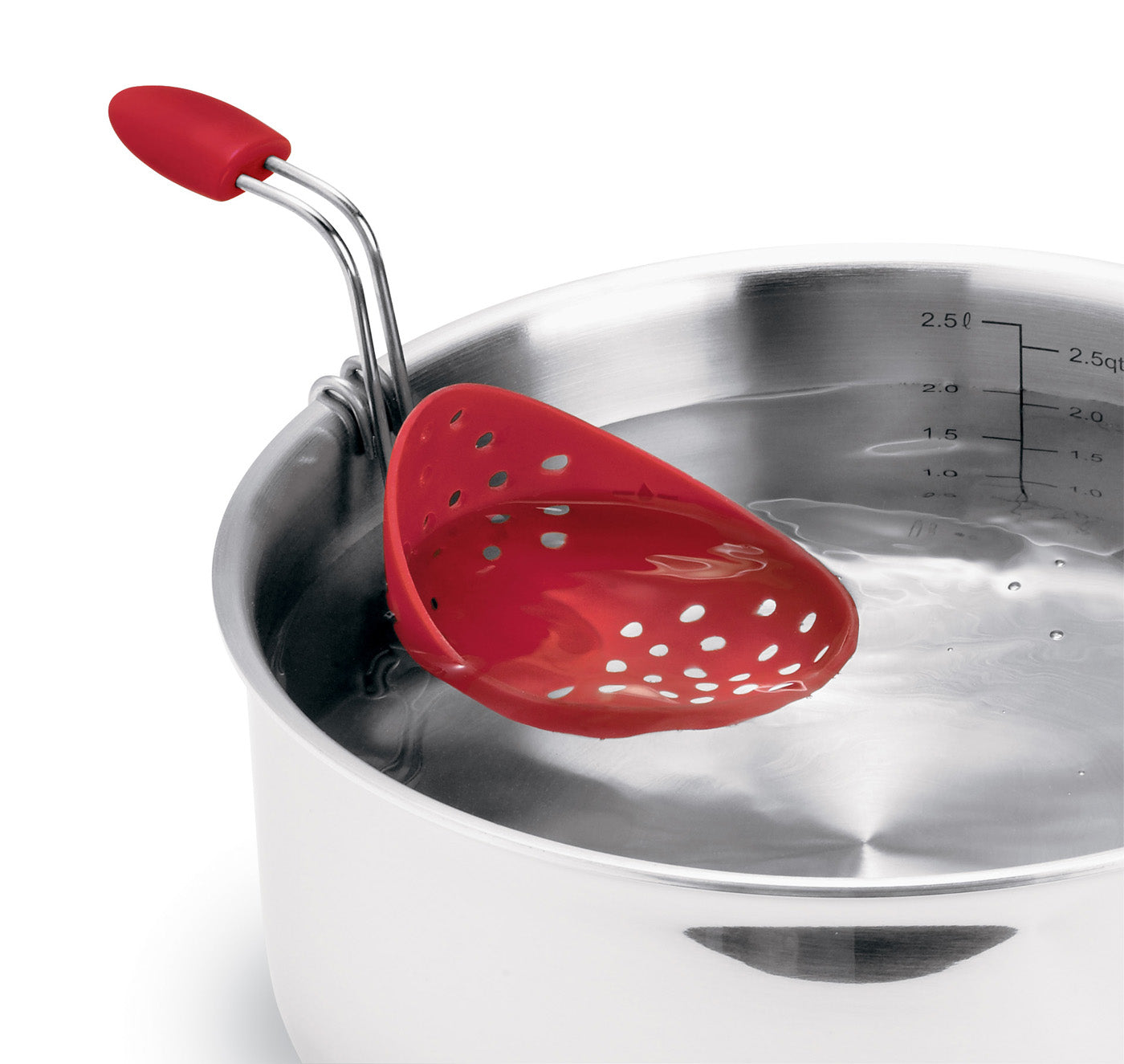 Cuisipro Silicone Egg Poacher Set of 2 With Pan Clips, Red Sale