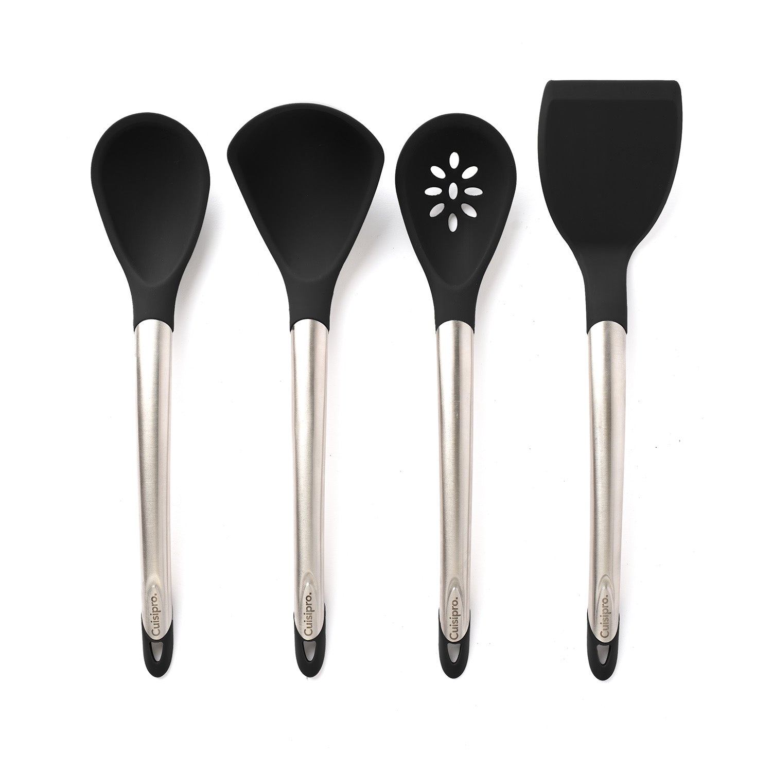 Cuisipro Silicone Kitchen Tool Set-Ladle, Turner, Spoon & Slotted Spoon Online