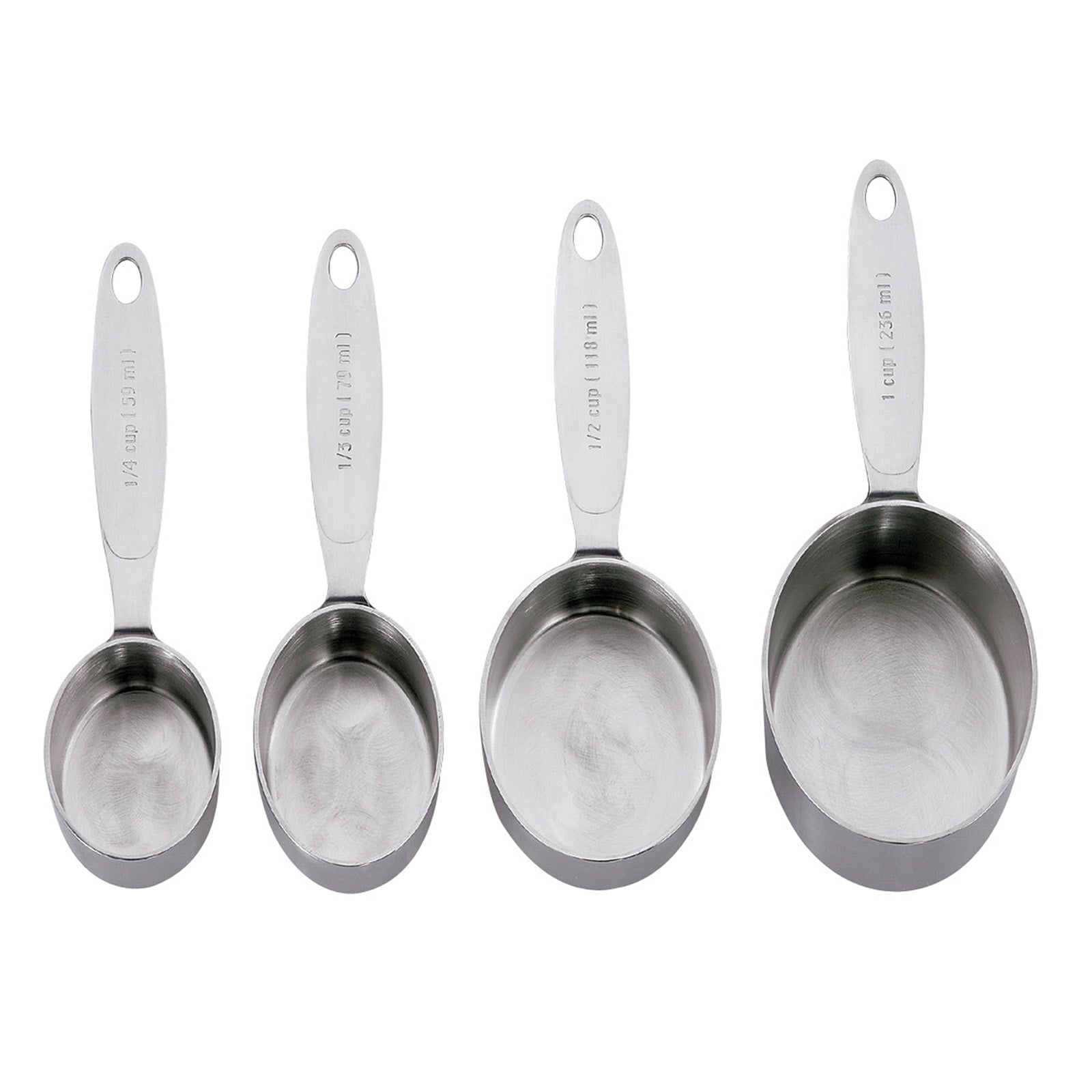 Cuisipro Stainless Steel Measuring Cup Set, 4 Piece Supply
