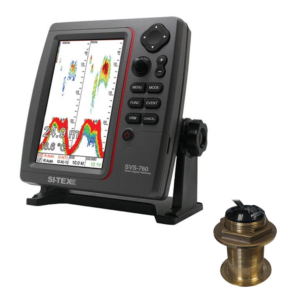 SI-TEX SVS-760 Dual Frequency Sounder 600W Kit w/Bronze 20 Degree Transducer [SVS-760B60-20] Online now