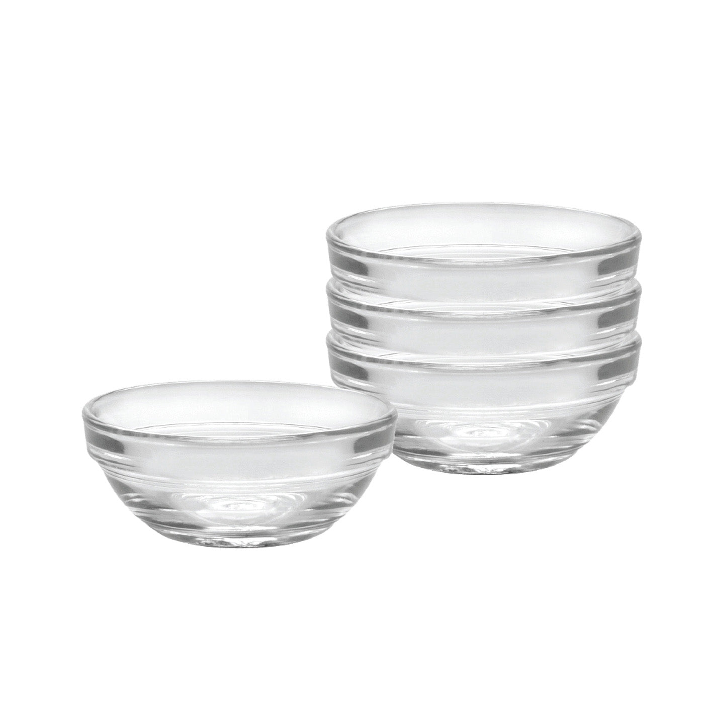 Duralex Made In France Lys Stackable Glass Bowl, Set of 4 Discount