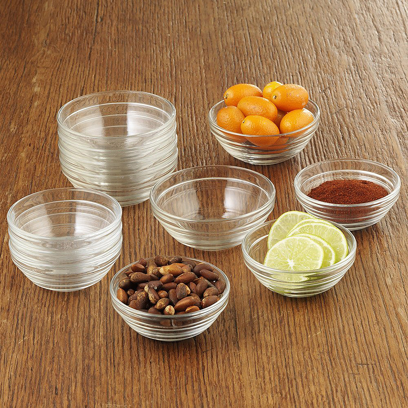 Duralex Made In France Lys Stackable Glass Bowl, Set of 4 Discount