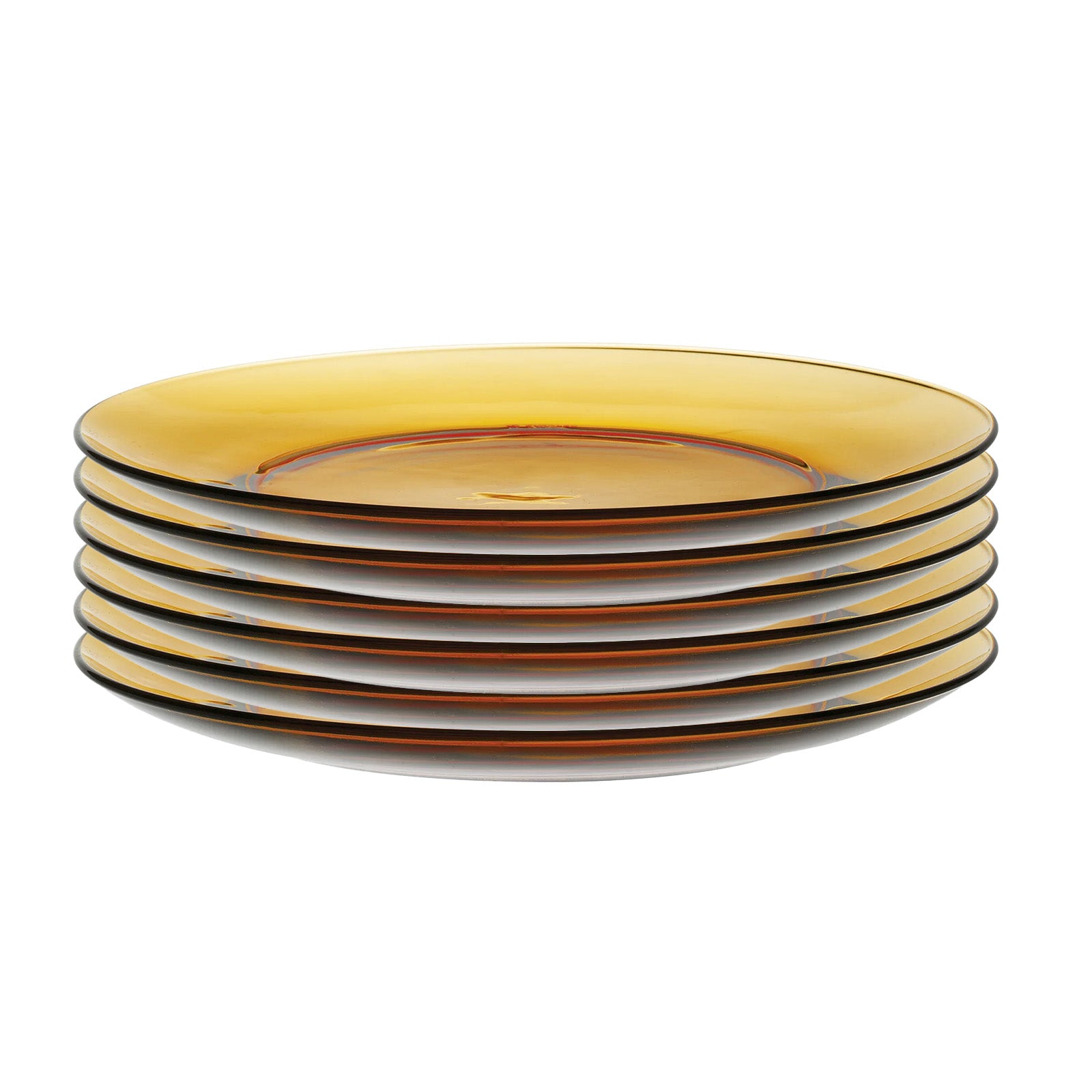 Duralex Lys Amber 9.25 Inch Dinner Plate, Set Of 6 Online now