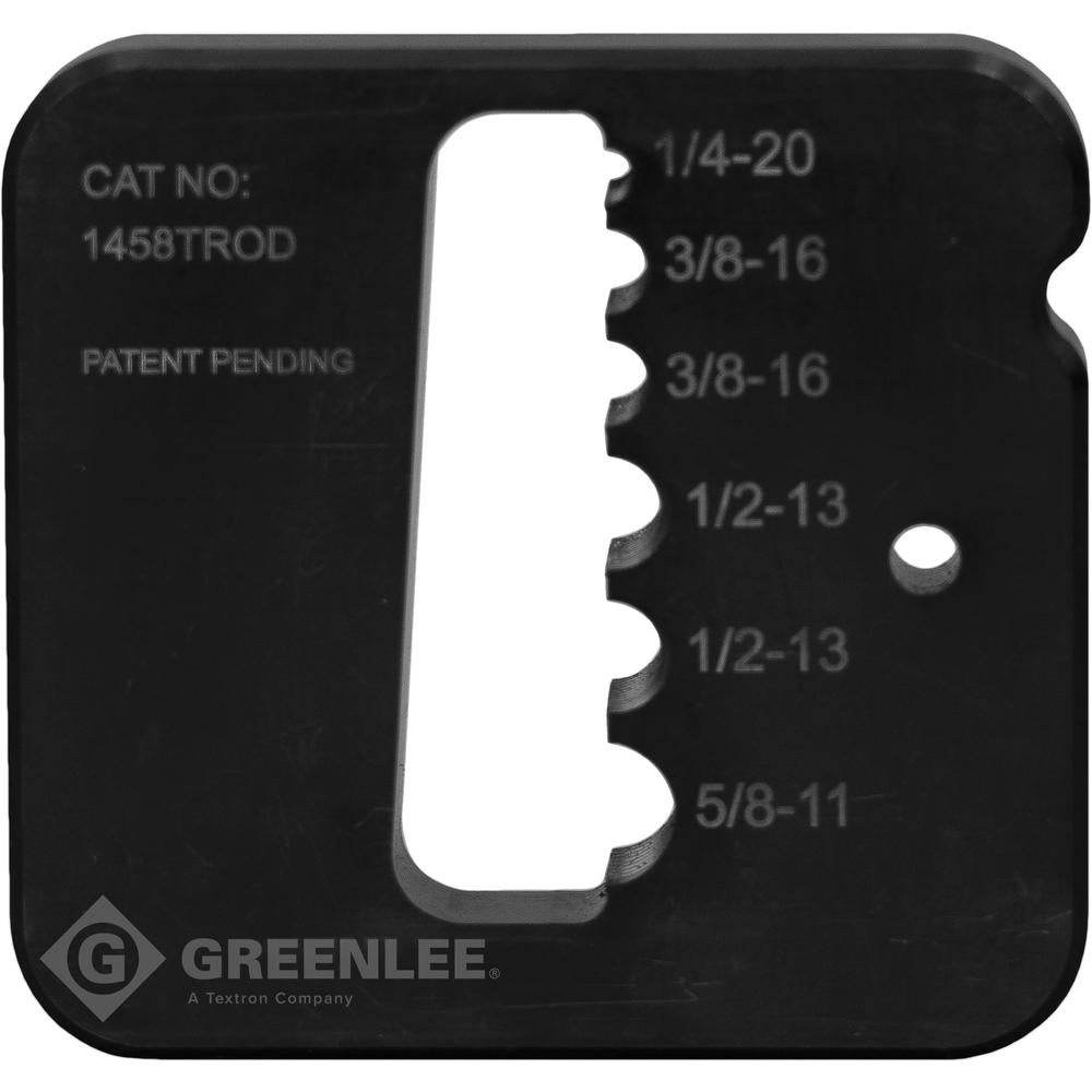 Greenlee 1458TROD Threaded Rod Die Set 1/4″, 3/8″, 1/2″, and 5/8″ for 30T Shear Online Sale