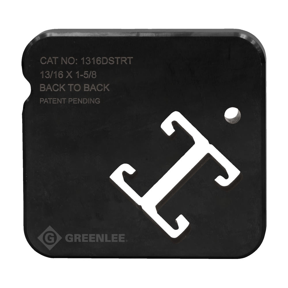 Greenlee 1316DSTRT 13/16″ X 1-5/8″ Back To Back Strut Dies Online