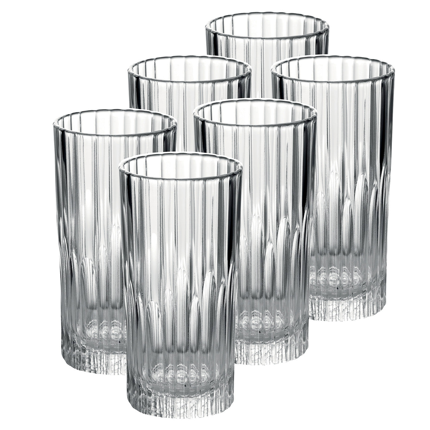 Duralex Manhattan 11 ounce Clear High Tumbler, Set Of 6 on Sale