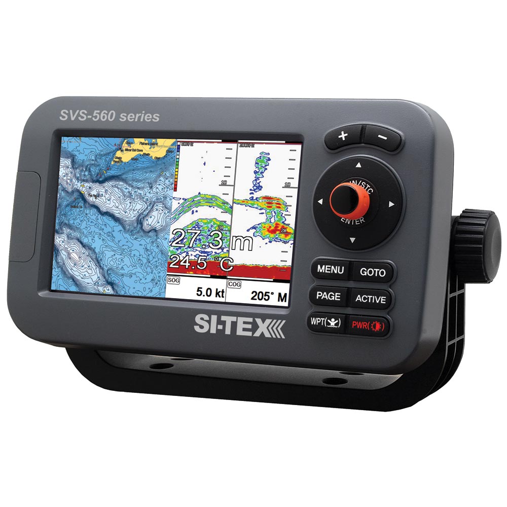 SI-TEX SVS-560CF-E Chartplotter – 5″ Color Screen w/External GPS & Navionics+ Flexible Coverage [SVS-560CF-E] Online Hot Sale