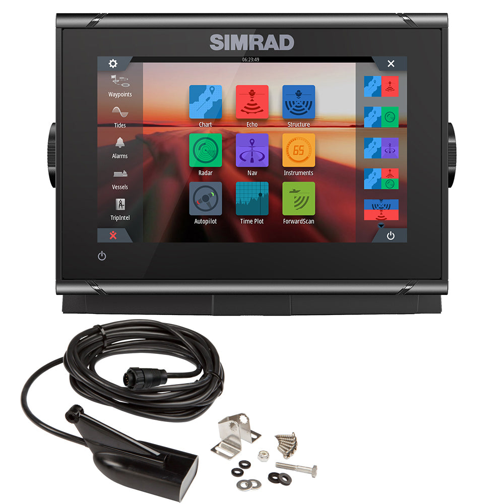 Simrad GO7 XSR Chartplotter/Fishfinder w/HDI Transom Mount Transducer  C-MAP Discover Chart [000-14326-002] Sale