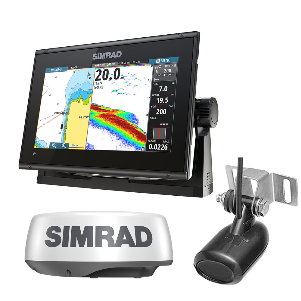 Simrad GO9 XSE Combo w/Transom Mount Transducer 83/200 kHz  HALO20 Package [000-16294-001] Discount