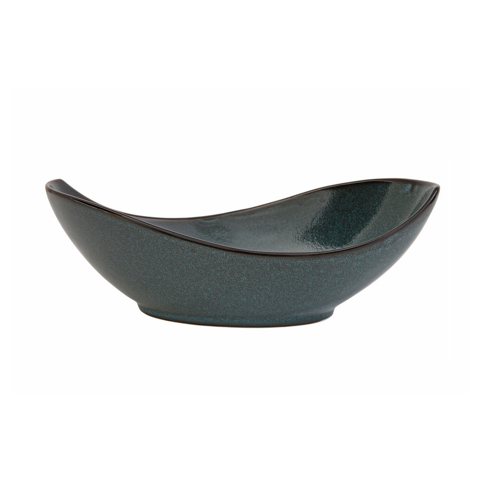 D&V Ston Porcelain Dinnerware Oval Bowl, 12.25-Inch, Set of 3 Hot on Sale