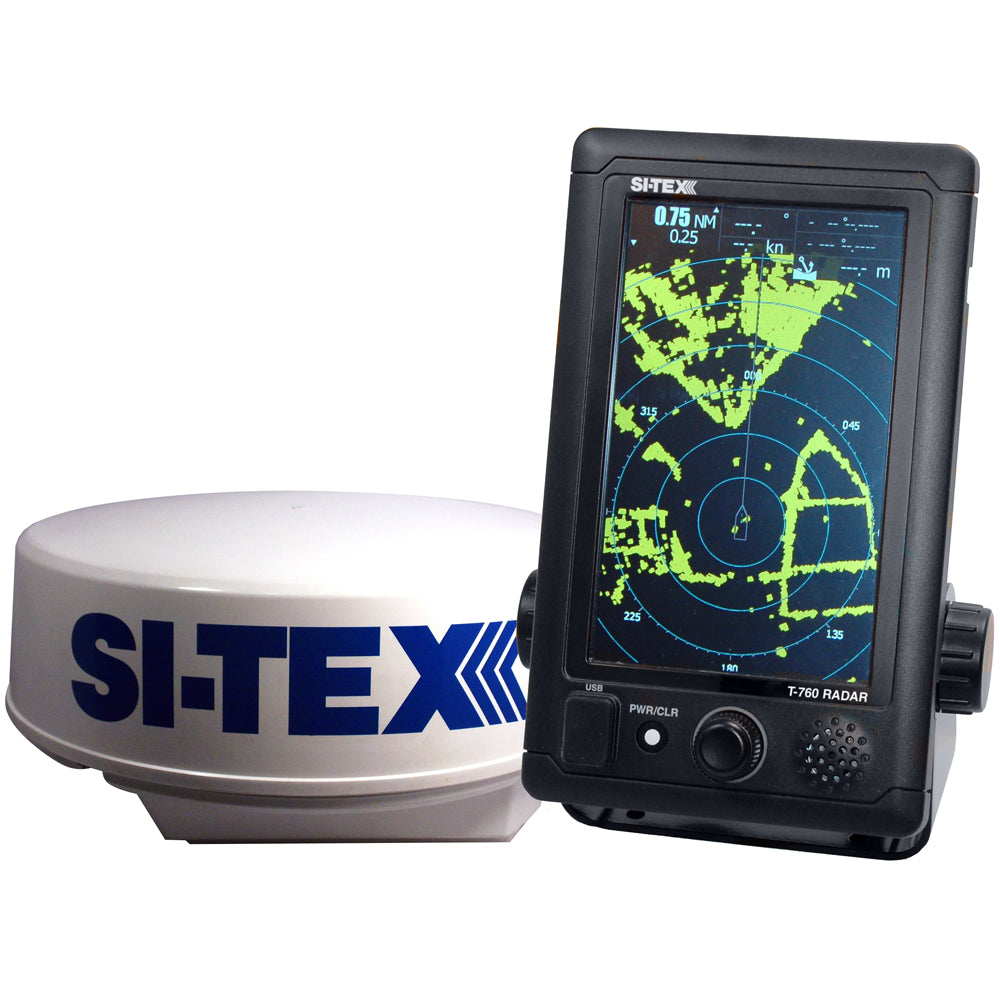SI-TEX T-760 Compact Color Radar w/4kW 18″ Dome – 7″ Touchscreen [T-760] Online Hot Sale
