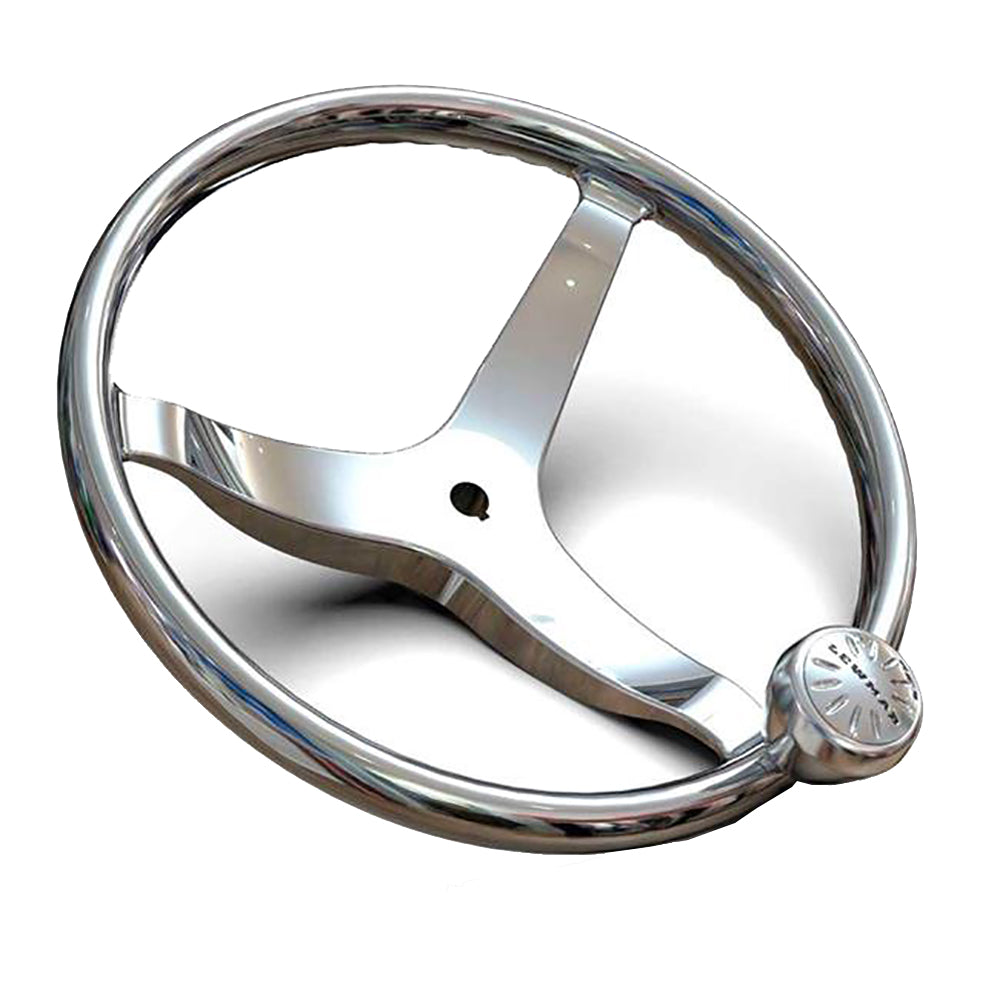 Lewmar 3 Spoke 13.5″ Steering Wheel w/Power-Grip Knob [89700820] Online now