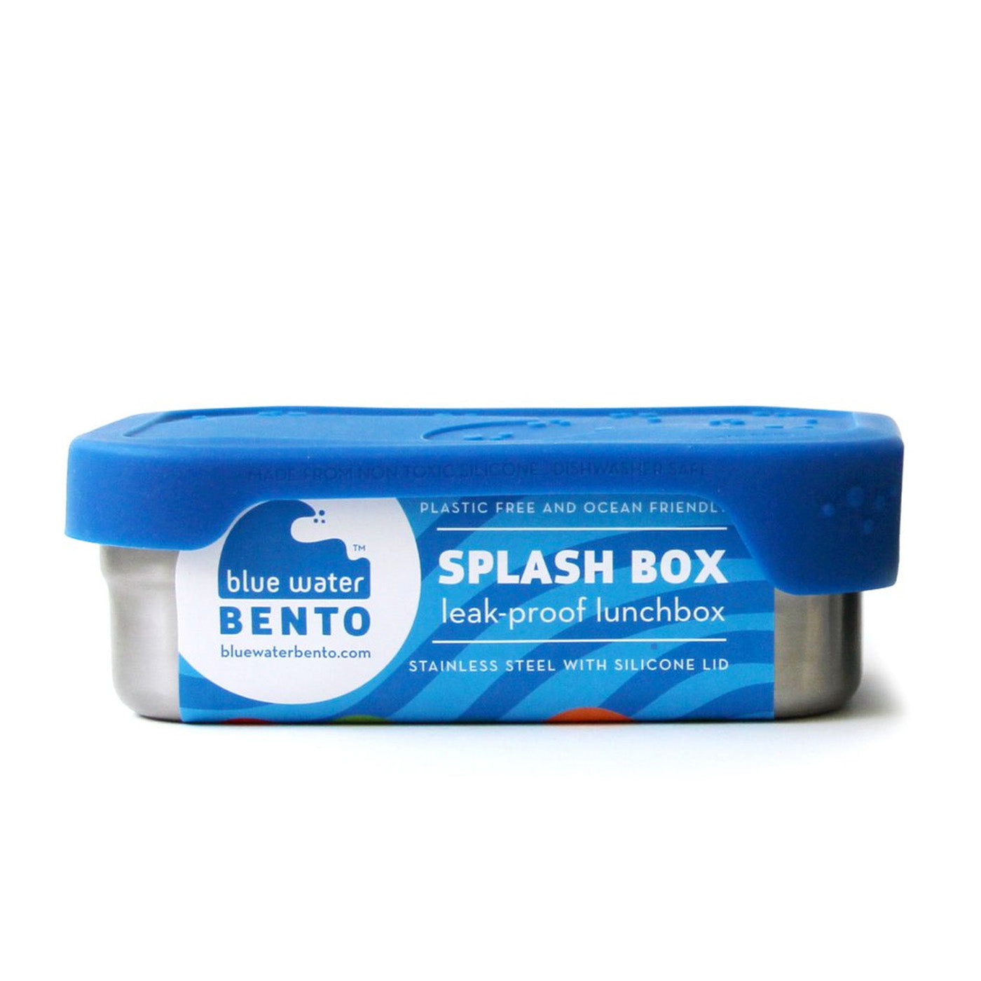 ECOlunchbox Blue Water Bento Splash Box Food Storage Container, Stainless Fashion